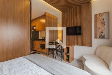 Sala/Quarto de kitnet/studio para alugar com 1 quarto, 25m² em Vila Olímpia, São Paulo