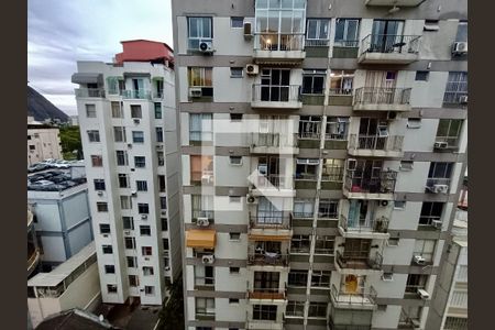 Varanda fachada  vista  de apartamento para alugar com 2 quartos, 62m² em Botafogo, Rio de Janeiro