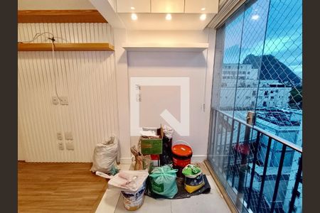 Varanda fachada  de apartamento para alugar com 2 quartos, 62m² em Botafogo, Rio de Janeiro