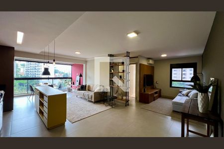 Salas de apartamento à venda com 1 quarto, 70m² em Vila Madalena, São Paulo