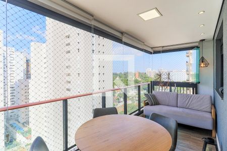 Varanda da Sala de apartamento à venda com 2 quartos, 63m² em Alto da Boa Vista, São Paulo