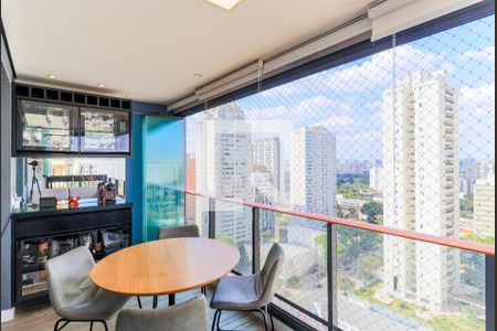 Varanda da Sala de apartamento à venda com 2 quartos, 63m² em Alto da Boa Vista, São Paulo