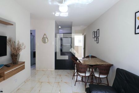 Sala de apartamento para alugar com 2 quartos, 52m² em Centro, Guarujá