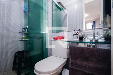 Banheiro da Suíte de apartamento à venda com 3 quartos, 72m² em Parque Pinheiros, Taboão da Serra