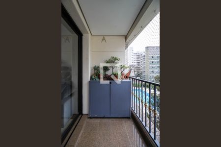 Varanda da Sala de apartamento à venda com 2 quartos, 99m² em Real Parque, São Paulo