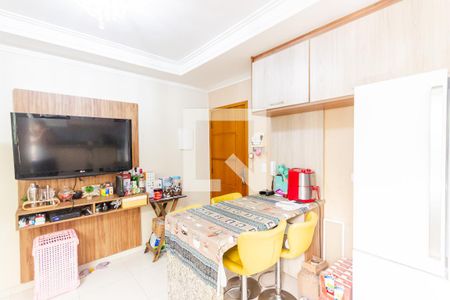 Sala e Cozinha de apartamento à venda com 2 quartos, 56m² em Parque Oratório, Santo André