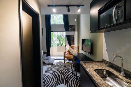 Sala/Cozinha de kitnet/studio à venda com 1 quarto, 32m² em Vila Santa Catarina, São Paulo