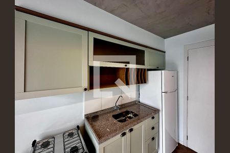 Cozinha  de apartamento para alugar com 2 quartos, 36m² em Jardim Caravelas, São Paulo