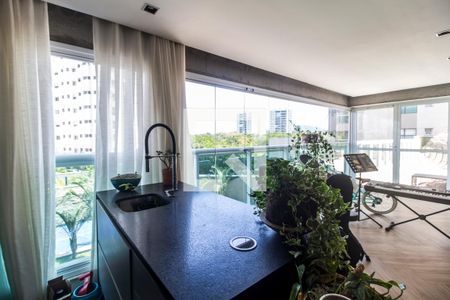 Varanda gourmet de apartamento para alugar com 3 quartos, 200m² em Alphaville Empresarial, Barueri