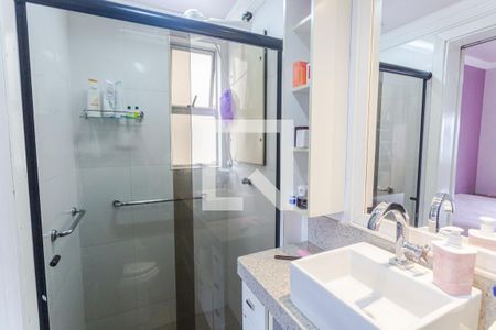 Banheiro da Suíte de apartamento à venda com 3 quartos, 79m² em União, Belo Horizonte