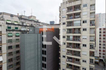 Vista da Sala de apartamento à venda com 1 quarto, 61m² em Consolação, São Paulo