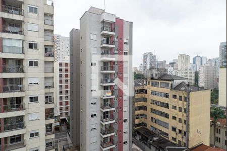 Vista da Sala de apartamento à venda com 1 quarto, 61m² em Consolação, São Paulo