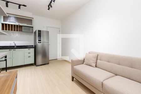 Sala/ Cozinha de apartamento à venda com 2 quartos, 45m² em Santo Amaro, São Paulo