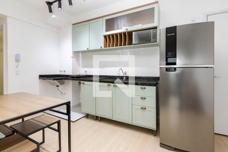 Cozinha de apartamento à venda com 2 quartos, 45m² em Santo Amaro, São Paulo