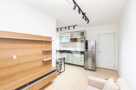 Sala/ Cozinha de apartamento à venda com 2 quartos, 45m² em Santo Amaro, São Paulo