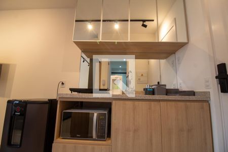 Cozinha de kitnet/studio à venda com 1 quarto, 25m² em Campo Belo, São Paulo