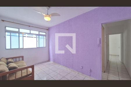 Sala de apartamento para alugar com 1 quarto, 50m² em Guilhermina, Praia Grande