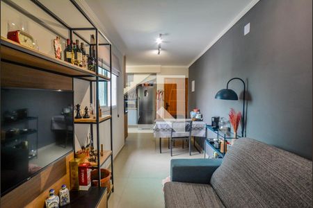 Sala de apartamento à venda com 2 quartos, 102m² em Campestre, Santo André