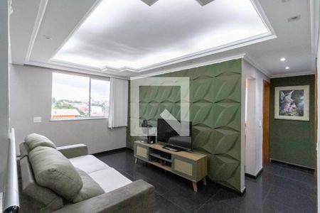 Sala  de apartamento à venda com 3 quartos, 166m² em Santa Branca, Belo Horizonte