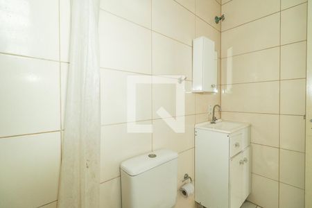 Banheiro da Suíte de apartamento à venda com 1 quarto, 46m² em Parque Santa Fé, Porto Alegre