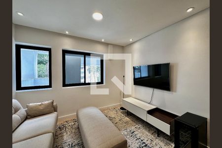 Sala de apartamento para alugar com 1 quarto, 62m² em Brooklin, São Paulo