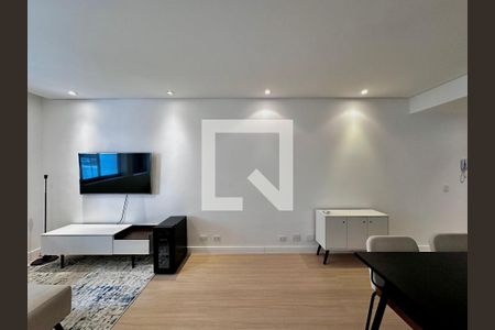 Sala de apartamento para alugar com 1 quarto, 62m² em Brooklin, São Paulo