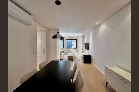 Sala de apartamento para alugar com 1 quarto, 62m² em Brooklin, São Paulo