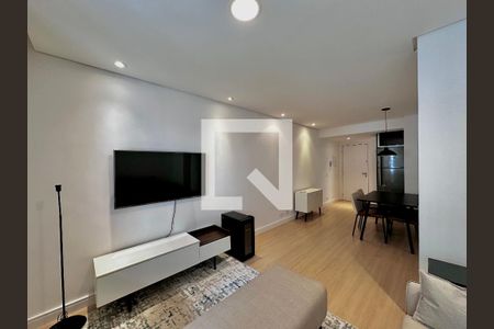 Sala de apartamento para alugar com 1 quarto, 62m² em Brooklin, São Paulo