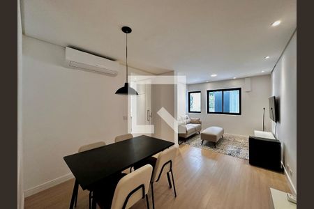 Sala de apartamento para alugar com 1 quarto, 62m² em Brooklin, São Paulo