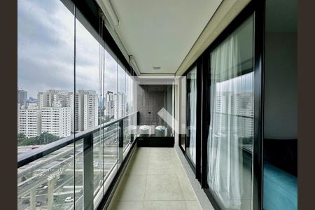 Sacada de apartamento para alugar com 1 quarto, 42m² em Campo Belo, São Paulo