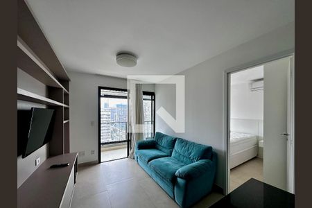 Sala de apartamento para alugar com 1 quarto, 42m² em Campo Belo, São Paulo