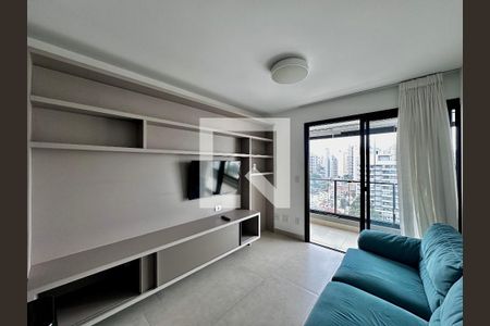 Sala de apartamento para alugar com 1 quarto, 42m² em Campo Belo, São Paulo