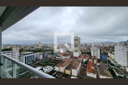 Vista da Sala de apartamento para alugar com 1 quarto, 53m² em Boqueirão, Santos