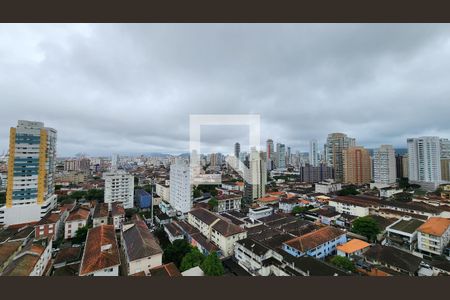 Vista da Sala de apartamento para alugar com 1 quarto, 53m² em Boqueirão, Santos