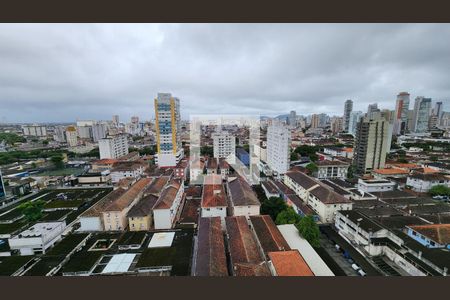 Vista da Sala de apartamento para alugar com 1 quarto, 53m² em Boqueirão, Santos