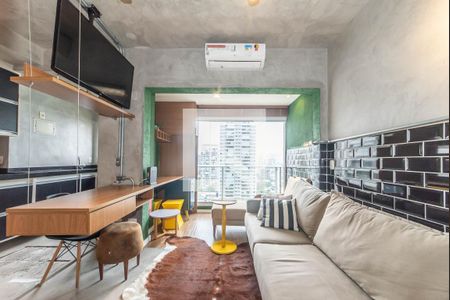 Sala de apartamento para alugar com 1 quarto, 35m² em Itaim Bibi, São Paulo