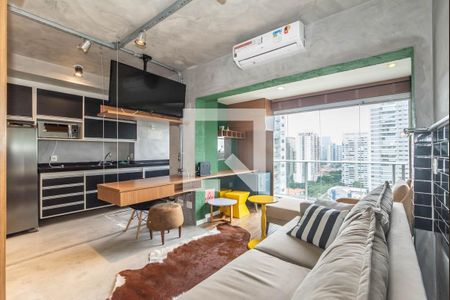 Sala de apartamento para alugar com 1 quarto, 35m² em Itaim Bibi, São Paulo