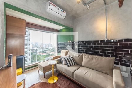 Sala de apartamento para alugar com 1 quarto, 35m² em Itaim Bibi, São Paulo