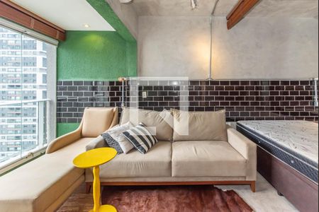 Sala de apartamento para alugar com 1 quarto, 35m² em Itaim Bibi, São Paulo