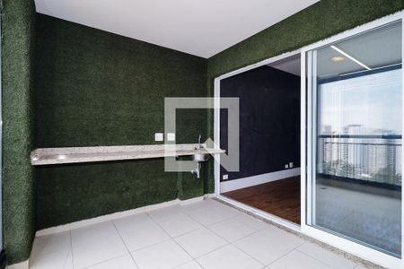 Varanda da Sala de apartamento para alugar com 2 quartos, 77m² em Vila Andrade, São Paulo