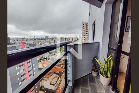 Varanda  de apartamento à venda com 3 quartos, 79m² em Vila Curuçá, Santo André