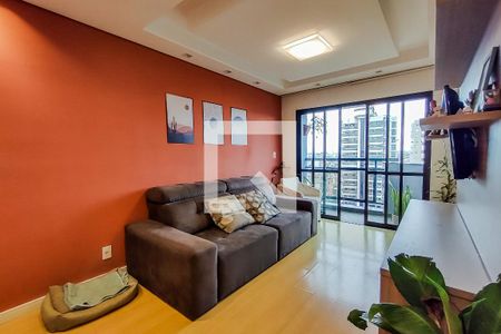 Sala de apartamento à venda com 3 quartos, 79m² em Vila Curuçá, Santo André