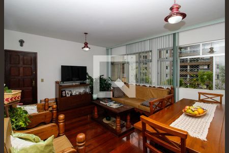 Sala de apartamento à venda com 3 quartos, 100m² em Funcionários, Belo Horizonte