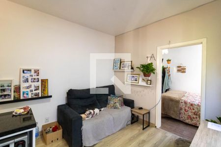 Sala/Cozinha de apartamento à venda com 1 quarto, 29m² em Menino Deus, Porto Alegre