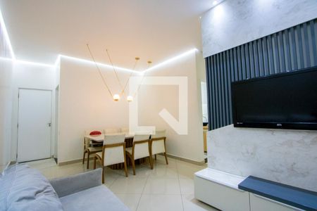 Sala de apartamento à venda com 3 quartos, 105m² em Vila Homero Thon, Santo André