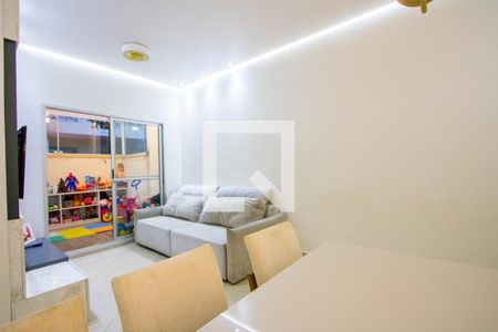 Sala de apartamento à venda com 3 quartos, 105m² em Vila Homero Thon, Santo André