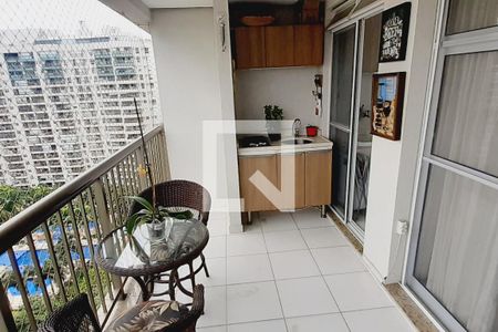 Varanda da Sala de apartamento à venda com 2 quartos, 75m² em Barra Olímpica, Rio de Janeiro