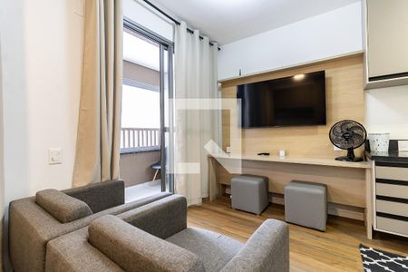 Sala de apartamento para alugar com 1 quarto, 35m² em Vila Gumercindo, São Paulo