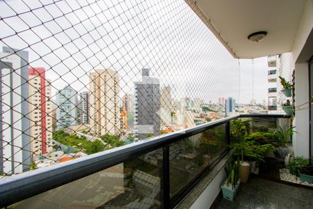 Varanda da sala de apartamento à venda com 3 quartos, 150m² em Vila Bastos, Santo André