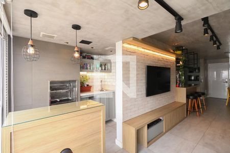 Varanda Gourmet de apartamento à venda com 2 quartos, 82m² em Osvaldo Cruz, São Caetano do Sul